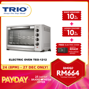 Trio Electric Convection Fan Oven with Rotisserie Function (120L)