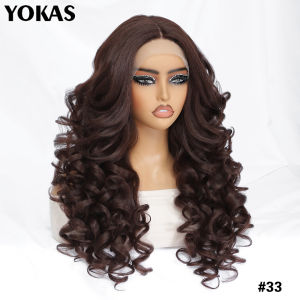 Tóc giả phía trước bằng ren Xoăn Latisha Tổng hợp chất lượng cao Tóc vàng hồng Xanh da trời đen trắng đỏ nâu Tóc giả với tóc em bé cho phụ nữ châu Phi2026