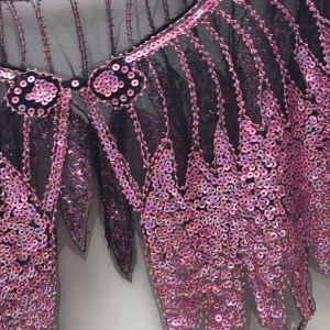 Stylish Sequined Shawl with Sparkling Design for Gatsby Theme Parties and Evening Party Dress 1920s Flapper Accessory