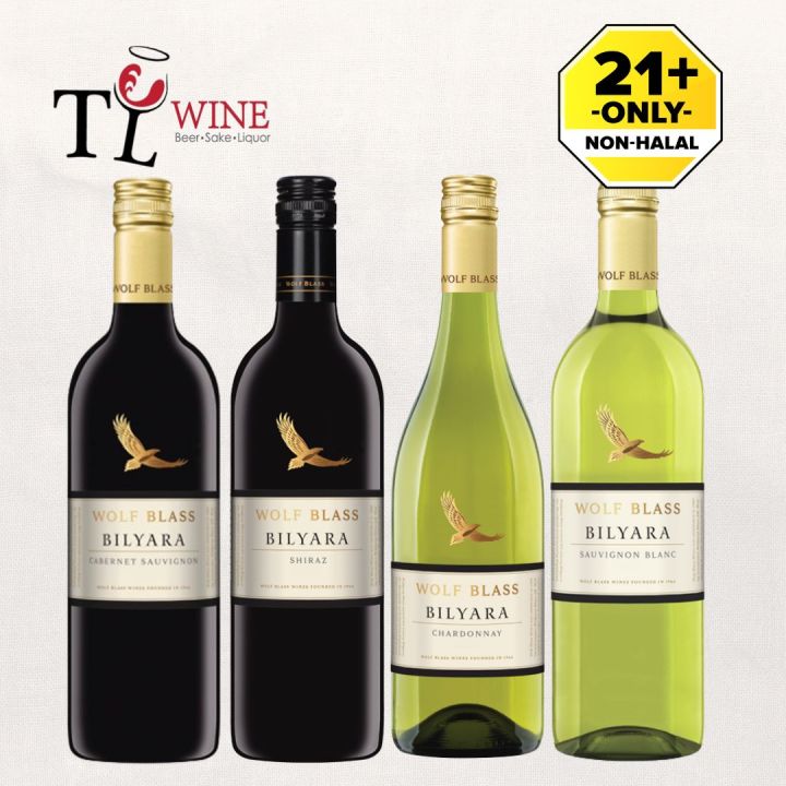 Wolf Blass Bilyara Cabernet Sauvignon Shiraz Chardonnay Sauvignon Blanc 750ml Alc13 💯