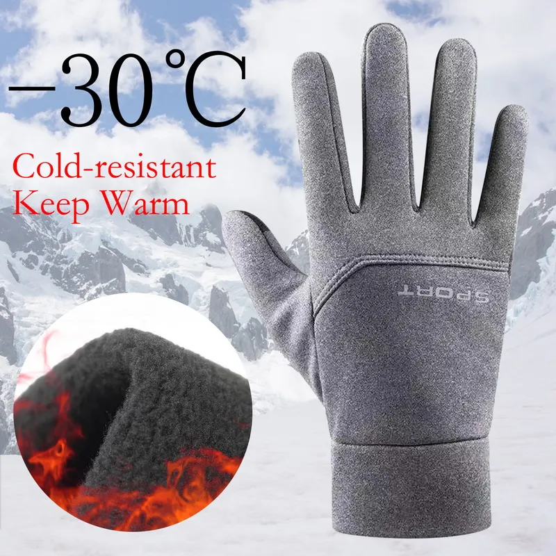 Adisputent Warm Winter Gloves for Men Touchscreen Waterproof