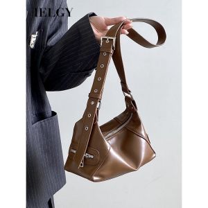 IELGY กระเป๋าสะพายข้างสำหรับผู้หญิงกระเป๋าสะพายไหล่ข้างเดียวสไตล์เท่ๆหวานๆระดับไฮเอนด์