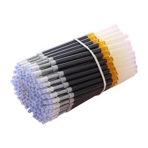 50 Pcs Plastic Gel Pen Refills Replaceable Pen Refills Black/Blue/Red Writing Pen Refills for Students