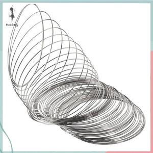 🔥ส่วนลด 10 บาท สำหรับการซื้อ 1 ชิ้น🔥ราคาถูก ห่วงชิ้น เซ็ต100ห่วงสแตนเลสสร้อยข้อมือลวดหน่วยความจำกำไลเครื่องประดับการทำหัตถกรรม