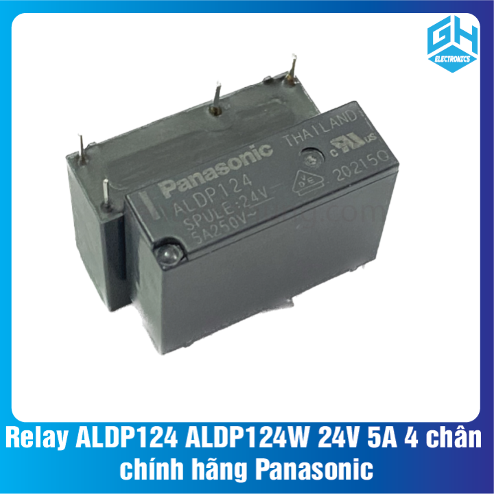 Relay coil voltage 24V 5A ALDP124 24Vdc Panasonic Spst Relay coil voltage 24V 5A ALDP124 24Vdc Panasonic Spst