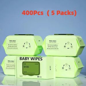 【1 -3 days delivery】The best Organic Baby Wipes 80 Pcs Per Pack 99% Water Hypoallergenic (Non-Alcohol-wet wipes)