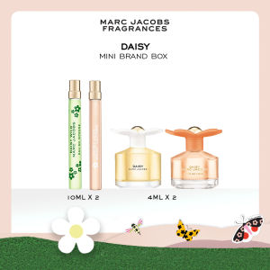 Marc Jacobs Daisy Mini Brand Box - MJ Pen Spray 10ml x 2 + 4ml Mini x 2 | Daisy Wild Intense EDP Daisy Love EDT Daisy EDT Daisy Ever So Fresh EDP