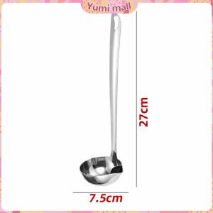 Yumi กระบวยสแตนเลสหนาอย่างดี คุณภาพดี กระบวยน้ำซุบ พร้อมจัดส่ง อุปกรณ์ครัว ถังดักไขมัน Spoon with oil filter