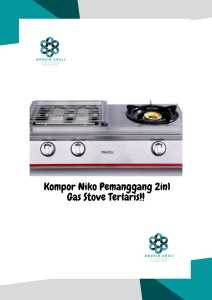 Kompor Panggang Niko / Kompor Pemanggang Niko 2in1 Gas Stove Terlaris!!