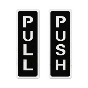 AAVGH 3D Push Pull Sign Sticker Push Pull Acrylic Window Door Sticker High Quality Waterproof Indictor Sticker Sliding Door