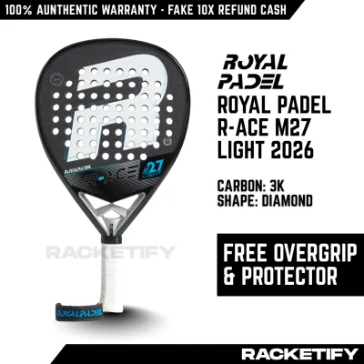 ROYAL PADEL R-ACE M27 LIGHT Padel Racket 2026 / Racket Padel Royal Padel R-ace M27 Light 2026