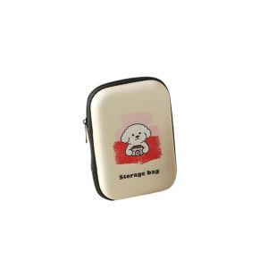 MICANGP Zipper EVA Storage Bag Shockproof Cartoon Earphone Storage Bag Hard Disk Bag Anti Drop Mini Cable Organizer for Home