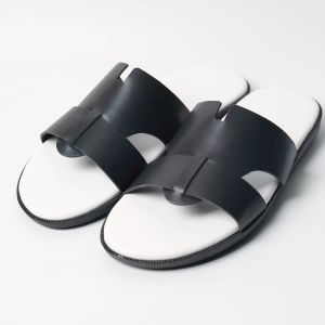 Dép nam quai ngang thời trang YVY Store dép da đế cao su non đúc nguyên khối chống trơn trượt. déph DéP Đế Bằng