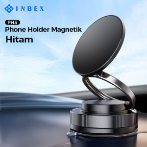 INBEX PH5 Phone Holder Stand HP Mobil dengan Magnet Kuat untuk Desktop dan Dashboard Aksesoris HP yang Praktis dan Stabil