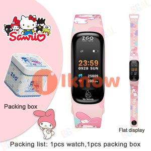 I know 100% Authentic Sanrio Melody Smart Watch Sports Cinnamoroll Kids Watches Blood Oxygen IP67 Waterproof 6931