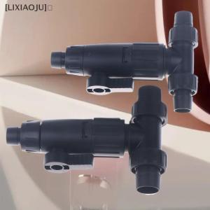 [LIXIAOJU] Aquarium Accessories 12 16mm Double Tap Quick Release Connector Fish Tank Hose Pipe 3-Way Valve Aquarium Filter Connector