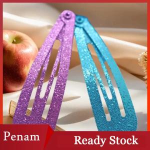 [PAM] 6 12Pcs Girls Hair Accessories Colorful Hairpin Printed Paint Water Droplet BB Clip Cartoon Metal Children Hair Clip