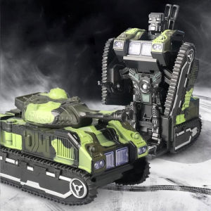 Tank Warrior Robot รถถัง รถทหาร แปลงร่างหุ่นยนต์ ใส่ถ่าน มีเสียงมีไฟ รถถังของเล่น รถของเล่น รถแปลงร่าง รถหุ่นยนต์ - ร้านทอยส์สโตร์