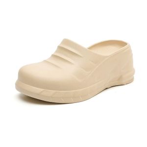 Celebrity style light weight Eva material wedge heel mules