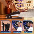 Stapler and Tape Dispenser Set, 11 in 1 Office Supplies Set, Black Desk Accessories with Staple Remover,, Ballpoint Pen, Clear Tape, and 1000pcs Staples. 