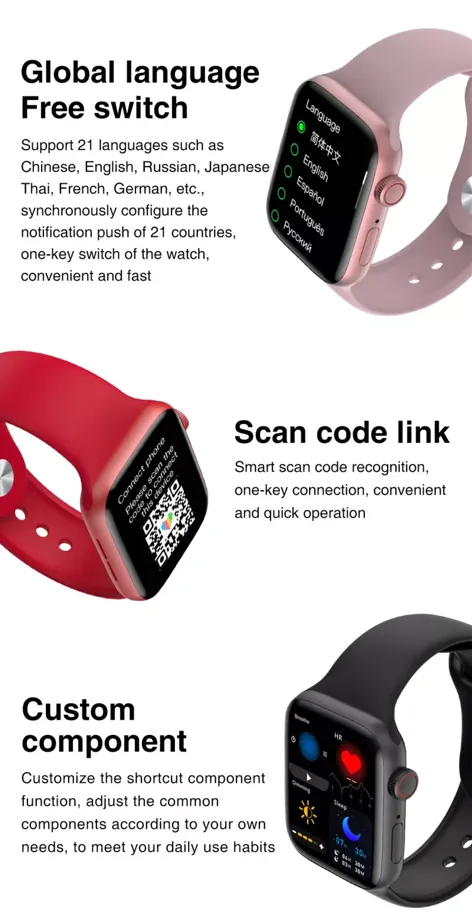 Bluetooth Smart Watch for IOS and Android- Blue - Walmart.com-sonthuy.vn