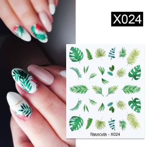 3pcs Butterfly Leaf 3D Nail Stickers DIY Nail Art Nail Decoration Nail Accessories