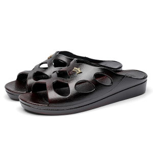 2025 New Style Oil-Slipper Shoes For Middle-Aged And Elderly Mothers Summer WomenS Indoor Bathroom Soft Sole Non-Slip Slide Sandals