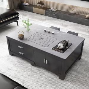Household Living Room Solid Wood Tea Table Tea Table Kombucha Integrated Office Multi-Functional Tea Table Tea Table Automatic Water Feeding