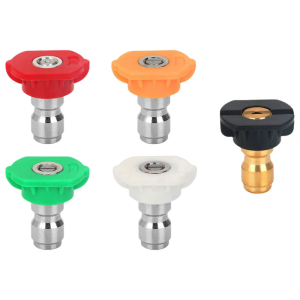 Stainless Steel Pressure Washer Nozzles 4/5/7Pcs Car Wash Sprayer Head Color Coded For Enhancing Cleaning Efficiency