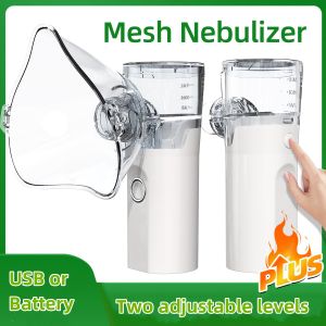 Handheld Nebulizer ขนาดเล็กแบบพกพาสำหรับเด็กผู้ใหญ่เครื่องพ่นละอองฝอยแบบตาข่ายอุปกรณ์ทางการแพทย์โรคหอบหืด