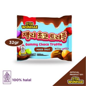 Wonhae Gummy Choco Ball Truffle Mixed Fruit 32gr by Mujigae Official Store