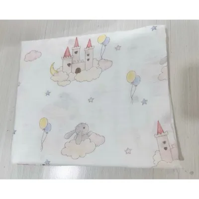 [110cmX100cm]Swaddle Muslin Nursing Cover Newborn Baby wraps Bedung Napkin Lampin baby kain