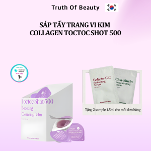 Sáp Tẩy Trang Vi Kim TOB(Truth Of Beauty) Collagen Toctoc Shot 500 6ml*12 Viên