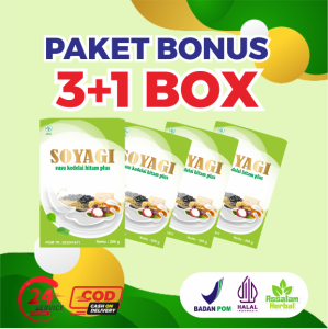 PAKET BONUS SOYAGI Susu Kedelai Kaya Serat Rendah Kalori Lemak Diet Efektif Seimbang Penurun Berat Badan Terdaftar BPOM HALAL