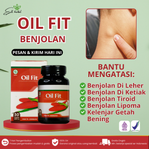 Obat Kelenjar Getah Bening Benjolan Di Leher Ketiak Tiroid Bengkak - Kapsul Minyak Buah Merah Papua Oil Fit 100% Original