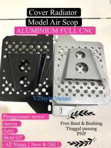 COVER RADIATOR NMAX AEROX LEXI MODEL AIR SCOOPE PELINDUNG RADIATOR ALL NMAX 155 OLD NEW AEROX OLD CNC ALUMINIUM PNP SET PAKET BAUT Boshing MODEL AIR SCOPE SARANG LEBAH TUTUP RADIATOR AIR SCUP SCOP SCOPE SCOOP NMAX