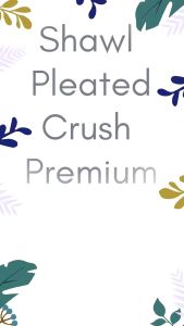 SHAWL PLEATED CRUSH PREMIUM ( READY STOCK POSTAGE EVERYDAY)