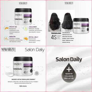 (PAKET) MAKARIZO Professional Salon Daily Conditioner 950ml + Hair Mask 500ml + Hair Tonic 140ml + Shampoo 950ml