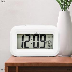 [COD] folp LED Digital Night Glow Alarm Clock Electronic Alarm For Home Office Backlight Snooze Calendar Clock Temperature Electronic Clock