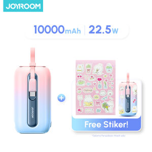 JOYROOM L012 Colorful Mini Powerbank 10000mAh 22.5W with Dual Cables