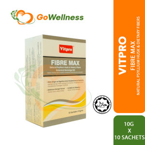 Vitpro Fibre Max 10g x 10s – Relieves Constipation Diarrhea Psyllium Husk Fiber Drink