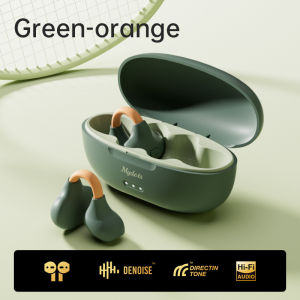 2025 หูฟังไร้สาย AI Bone Conduction รุ่นใหม่ หูฟังบลูทูธ 5.3 แบบหนีบ หูฟังแบบไม่ใช้อินเอียร์ ไม่เจ็บเมื่อสวมใส่เป็นเวลานาน หูฟังที่ใช้งานได้ยาวนาน หูฟังสำหรับเล่นกีฬาลดเสียงรบกวน