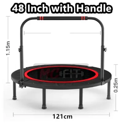 MCFIT 48 Inch Foldable Silent Fitness Trampoline Indoor Rebounder for Adults Outdoor Exercise Women Men Children 弹跳床
