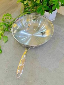Chảo xào inox cao cấp 3 lớp đáy liền Elmich Trimax EL-3796 size 26cm