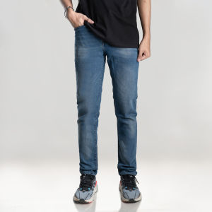Otsky X Cavier Celana Jeans Pria Washing Blue Strech X WBS01 Slim fit