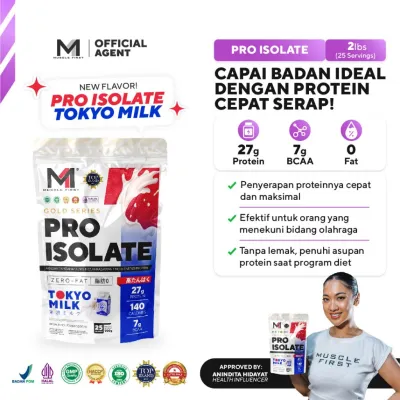 M1 Muscle First Gold Pro Isolate 2 LBS 900grams -M1 HALAL & BPOM | Isolene | Evo Whey | Master Whey | On Whey | Pro Whey