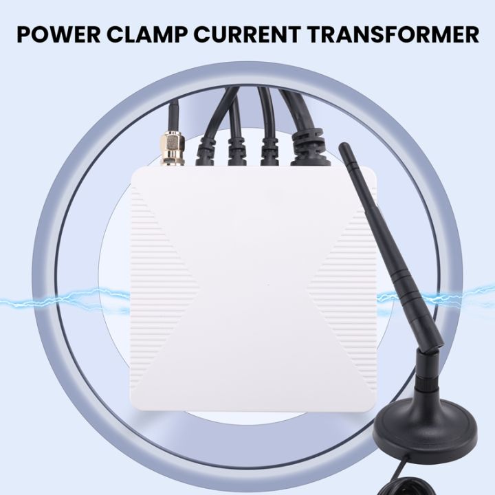 Compteur D’énergie WiFi Tuya 200A – Avec 2 Pinces Ampèremétriques, Compatible Smart Life