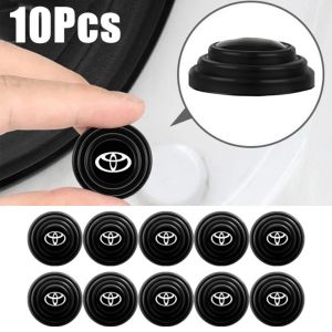 10Pcs Car Door Shock Absorber Cushion Gasket Mat Sound Insulation Anti-collision Buffer Modified Silent Pad Sticker for Toyota Fortuner Avanza Rush Veloz Innova Zenix Vios Yaris Wigo Corolla Cross Altis Camry RAV4 Hilux Raize
