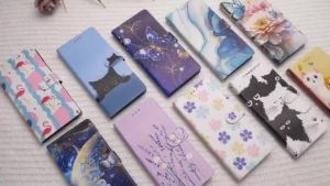 กระเป๋าสตางค์หนังแบบพับสำหรับ Redmi Note 7 7S 8 9 9S 9T 10 Lite 10S 10T 11 SE 11S Pro Max 4G 5G ที่ใส่บัตร ฝาหลัง