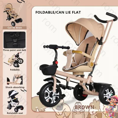 4 In 1 Baby Stroller Bicycle Kids Tricycle Bike for Kids Stroller Bike Trolley Bike for Baby